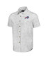Фото #3 товара Men's NFL x Darius Rucker Collection by White Buffalo Bills Woven Short Sleeve Button Up Shirt