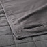 Фото #4 товара King Heavyweight Linen Blend Quilt Pillow Sham Dark Gray - Casaluna