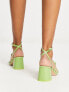 Фото #3 товара Public Desire Dayla mid heeled shoes in patent mint