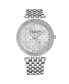 ფოტო #1 პროდუქტის Women's Silver Tone Stainless Steel Bracelet Watch 39mm