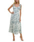 ფოტო #1 პროდუქტის Juniors' Sweetheart-Neck Tie-Strap Tiered Dress