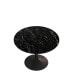 Фото #5 товара Стол обеденный Simplie Fun с круглым столешницей с изображением черного мрамора, металлическая основа, 42.12" русскийийдраница.
