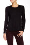 Фото #1 товара J Brand Womend Theodate Wool Long Sleeve Pullover Sweater Black Size Medium