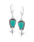 ფოტო #5 პროდუქტის Sterling Silver Women's Dangle Earrings Choice of Gemstone Color