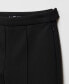 ფოტო #4 პროდუქტის Women's Seam-Detail Straight-Fit Trousers