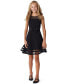 ფოტო #1 პროდუქტის Big Girls Illusion Mesh Bow Front Dress