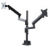 Фото #2 товара StarTech.com Desk Mount Dual Monitor Arm - Full Motion Monitor Mount for 2x VESA Displays up to 32" (17lb/8kg) - Vertical Stackable Arms - Height Adjustable/Articulating - Clamp/Grommet - Clamp - 16 kg - 81.3 cm (32") - 100 x 100 mm - Height adjustment - Black