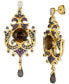 ფოტო #1 პროდუქტის Multi-Gemstone Gothic Drop Earrings (9-7/8 ct. t.w.) in 14k Gold