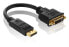 Фото #1 товара PureLink PI170 - 0.1 m - DisplayPort - DVI-D - Gold - Black - Male/Female