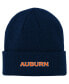 Big Boys Navy Auburn Tigers Jacquard Texture Cuffed Knit Hat