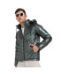 ფოტო #2 პროდუქტის Men's Forest Green Zip-Front Quilted Puffer Jacket