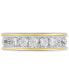 ფოტო #3 პროდუქტის Men's Lab Grown Diamond Band (1-1/2 ct. t.w.) in 10k Gold & White Gold