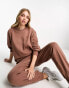 Miss Selfridge oversized sweatshirt co-ord in mocha