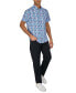 Фото #3 товара Men's Regular-Fit Non-Iron Performance Stretch Blurred Floral Button-Down Shirt