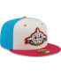 Фото #4 товара Men's White, Coral Pescados de Carolina Copa De La Diversion 59FIFTY Fitted Hat