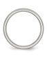 Фото #2 товара Stainless Steel Brushed 4mm Half Round Band Ring