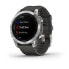 GARMIN Fenix 7 - Vernetzte Sport-GPS-Uhr - Silber mit grauem Armband