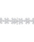 ფოტო #3 პროდუქტის Cubic Zirconia Flower Cluster 18" Collar Necklace in Sterling Silver