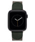Фото #1 товара Ремешок для часов Vince Camuto Dark Green из премиального нейлона, совместимый с Apple Watch 42мм, 44мм, 45мм, Ultra и Ultra2