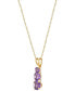 ფოტო #3 პროდუქტის Amethyst Graduated 18" Pendant Necklace (1 ct. t.w.) in 14k Gold