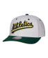 Фото #2 товара Men's White Oakland Athletics Cooperstown Collection Pro Crown Snapback Hat