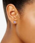 ფოტო #6 პროდუქტის Cubic Zirconia Princess Stud Earrings in Sterling Silver, Created for Macy's