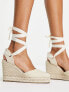 schuh Venus closed toe wedge espadrilles in natural