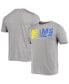 Фото #1 товара Men's Heathered Gray Los Angeles Rams Combine Authentic Game On T-shirt