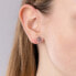 Fine silver earrings with clear zircons MW2233E