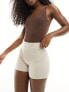 Vero Moda seamless scoop neck thong body in coffee bean brown