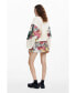 Women's Sweatshirt with printed sleeves M. Christian Lacroix