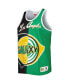 Men's Black, Green LA Galaxy Sublimated Split Logo Tank Top