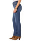 ფოტო #3 პროდუქტის Petite "Ab"solution Straight-Leg Jeans