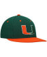 Фото #4 товара Men's Green and Orange Miami Hurricanes On-Field Baseball Fitted Hat