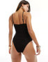 Фото #4 товара Southbeach textured one shoulder swimsuit with hardwear detail