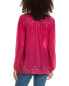 Johnny Was Bertha Blouse Women's Pink Xs