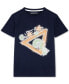 ფოტო #1 პროდუქტის Big Boys Short-Sleeve Cotton Logo Graphic T-Shirt