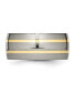 ფოტო #2 პროდუქტის Titanium Polished with 14k Gold Inlay Wedding Band Ring