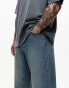 Good For Nothing jeans with raw hem in antique blue wash