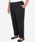ფოტო #4 პროდუქტის Plus Size Opposites Attract Ribbed Black Pant