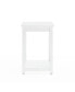 Фото #6 товара Coventry Wood End Table with Tray Shelf and Bottom Shelf