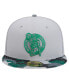 Фото #4 товара Men's Gray Boston Celtics Active Color Camo Visor 59FIFTY Fitted Hat