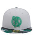 ფოტო #4 პროდუქტის Men's Gray Boston Celtics Active Color Camo Visor 59FIFTY Fitted Hat