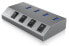 Фото #7 товара ICY BOX IB-HUB1405 - USB 3.2 Gen 1 (3.1 Gen 1) Type-B - USB 3.2 Gen 1 (3.1 Gen 1) Type-A - 5000 Mbit/s - Anthracite - Aluminium - Activity - Power