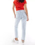 Фото #9 товара ASOS DESIGN Petite slim fit comfort mom jeans in light blue