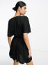 Фото #2 товара Платье ASOS DESIGN - Мини-платье с короткими рукавами, плиссированное с поясом