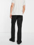 Фото #2 товара Topman straight stacker trousers in black