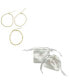 ფოტო #4 პროდუქტის Curb Chain, Paper Clip Chain, and Figaro Chain Anklet Set