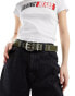 Фото #1 товара ASOS DESIGN webbed waist and hip jeans belt in khaki