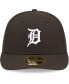 Фото #4 товара Men's Detroit Tigers Black, White Low Profile 59FIFTY Fitted Hat